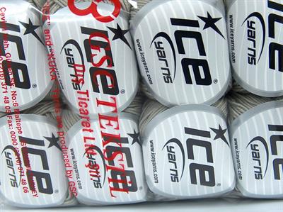 8x50gr. ADEL Pamuk, Akrilik Açık Gri Bebe, Yazlık İplikler, Pamuk