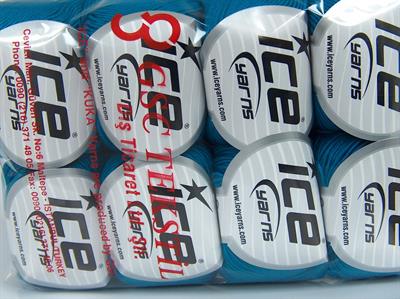 8x50gr. ADEL Pamuk, Akrilik Turkuaz Bebe, Yazlık İplikler, Pamuk