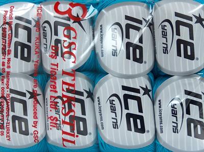 8x50gr. ADEL Pamuk, Akrilik Turkuaz Bebe, Yazlık İplikler, Pamuk