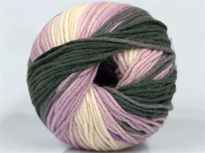 Lot of 8 Skeins Ice Yarns ALARA BATIK (50% Cotton) Yarn Black Pink Shades Grey Cream