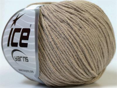 Lot of 8 Skeins Ice Yarns ALARA (50% Cotton) Hand Knitting Yarn Beige