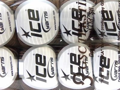 Lot of 8 Skeins Ice Yarns ALARA (50% Cotton) Hand Knitting Yarn Brown