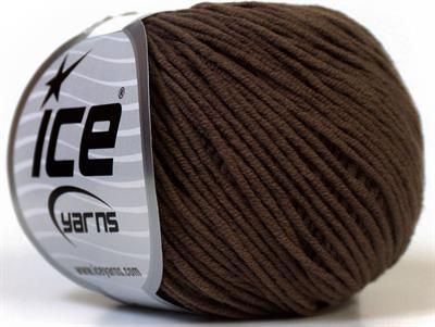 Lot of 8 Skeins Ice Yarns ALARA (50% Cotton) Hand Knitting Yarn Brown