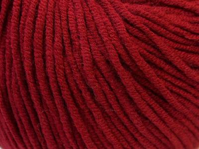 Lot of 8 Skeins Ice Yarns ALARA (50% Cotton) Hand Knitting Yarn Burgundy