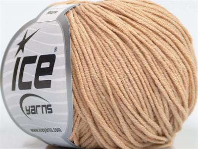 Lot of 8 Skeins Ice Yarns ALARA (50% Cotton) Hand Knitting Yarn Latte