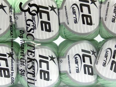 8x50gr. ALARA Pamuk, Akrilik Nane Yeşil Yazlık İplikler, Pamuk