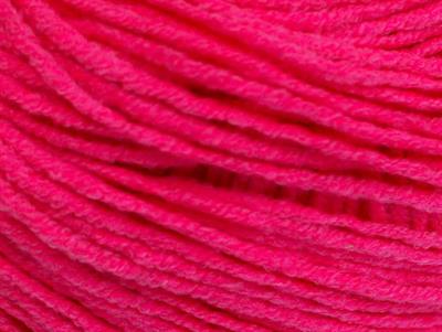 Lot of 8 Skeins Ice Yarns ALARA (50% Cotton) Hand Knitting Yarn Neon Pink
