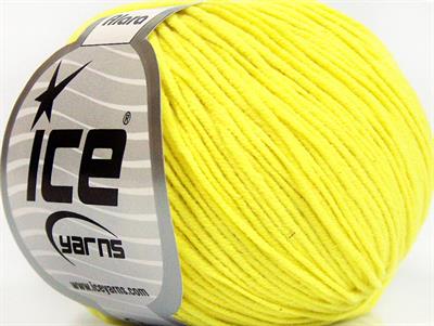 8x50gr. ALARA Pamuk, Akrilik Neon Sarı Yazlık İplikler, Pamuk