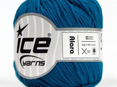 8x50gr. ALARA Pamuk, Akrilik Turkuaz Yazlık İplikler, Pamuk