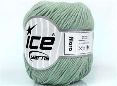 8x50gr. ALARA Pamuk, Akrilik Nane Yeşil Yazlık İplikler, Pamuk