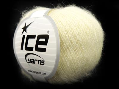 Lot of 10 Skeins Ice Yarns ALICE (10% Wool) Hand Knitting Yarn Cream