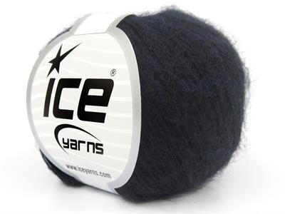 Lot of 10 Skeins Ice Yarns ALICE (10% Wool) Yarn Dark Navy Melange