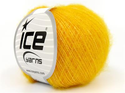 Lot of 10 Skeins Ice Yarns ALICE (10% Wool) Hand Knitting Yarn Dark Yellow
