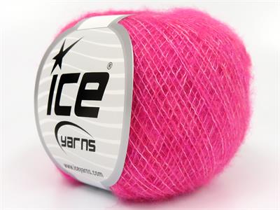 Lot of 10 Skeins Ice Yarns ALICE (10% Wool) Hand Knitting Yarn Fuchsia