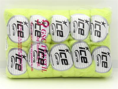 Lot of 10 Skeins Ice Yarns ALICE (10% Wool) Hand Knitting Yarn Light Green