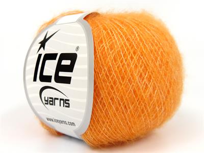 Lot of 10 Skeins Ice Yarns ALICE (10% Wool) Hand Knitting Yarn Orange
