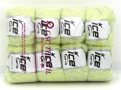 Lot of 8 Skeins Ice Yarns ALICE SUPERFINE (10% Wool) Yarn Green Beige