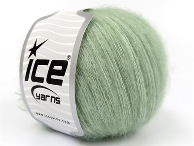 Lot of 8 Skeins Ice Yarns ALICE SUPERFINE (10% Wool) Yarn Light Water Green