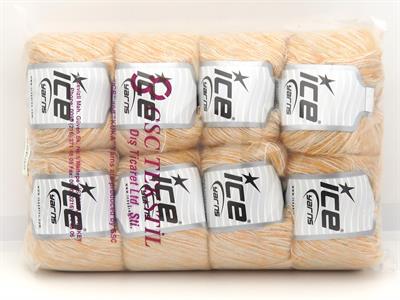 Lot of 8 Skeins Ice Yarns ALICE SUPERFINE (10% Wool) Yarn Orange Shades