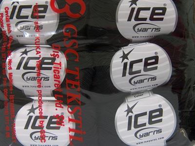 6x50gr. ALMINA COTTON Merserize Pamuk Siyah Yazlık İplikler, Pamuk, %100 Pamuk