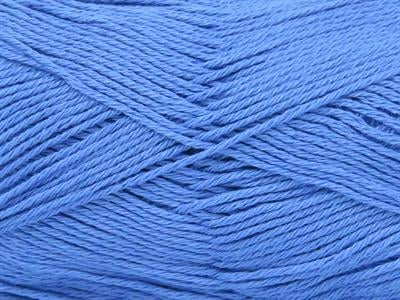 6x50gr. ALMINA COTTON Merserize Pamuk Mavi Yazlık İplikler, Pamuk, %100 Pamuk