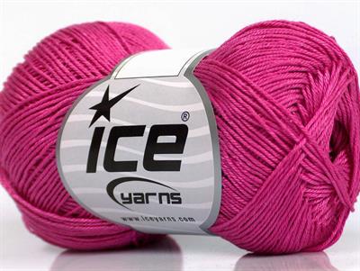 6x50gr. ALMINA COTTON Merserize Pamuk Şeker pembe Yazlık İplikler, Pamuk, %100 Pamuk