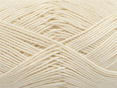 6x50gr. ALMINA COTTON Merserize Pamuk Ekru Yazlık İplikler, Pamuk, %100 Pamuk