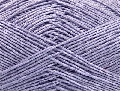 6x50gr. ALMINA COTTON Merserize Pamuk Açık Lila Yazlık İplikler, Pamuk, %100 Pamuk