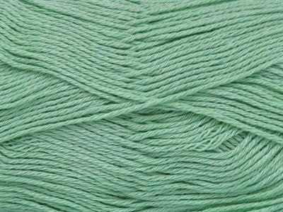 6x50gr. ALMINA COTTON Merserize Pamuk Nane Yeşil Yazlık İplikler, Pamuk, %100 Pamuk