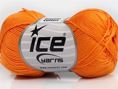 6x50gr. ALMINA COTTON Merserize Pamuk Turuncu Yazlık İplikler, Pamuk, %100 Pamuk