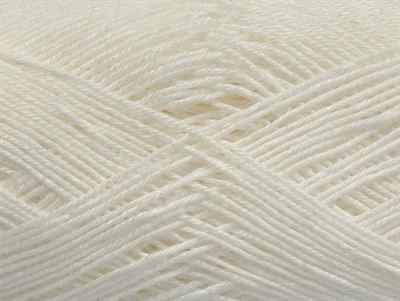 6x50gr. ALMINA COTTON Merserize Pamuk Beyaz Yazlık İplikler, Pamuk, %100 Pamuk