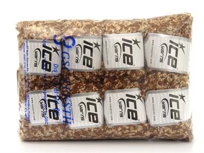 8x50gr. ALPACA BOUCLE Viskon, Alpaka, Yün, Akrilik Krem, Karamel Lüks, Alpaka, Kışlık, Yün, Viskon, Buklet, Kalın, Akrilik