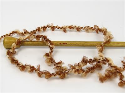 8x50gr. ALPACA BOUCLE Viskon, Alpaka, Yün, Akrilik Krem, Karamel Lüks, Alpaka, Kışlık, Yün, Viskon, Buklet, Kalın, Akrilik