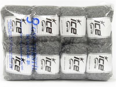 8x50gr. ALPACA BOUCLE Viskon, Alpaka, Yün, Akrilik Gri Lüks, Alpaka, Kışlık, Yün, Viskon, Buklet, Kalın, Akrilik