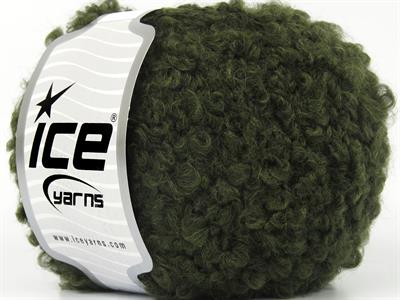 8x50gr. ALPACA BOUCLE Viskon, Alpaka, Yün, Akrilik Haki Lüks, Alpaka, Kışlık, Yün, Viskon, Buklet, Kalın, Akrilik