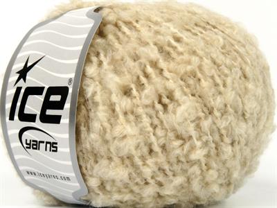 8x50gr. ALPACA BOUCLE Viskon, Alpaka, Yün, Akrilik Açık Bej Lüks, Alpaka, Kışlık, Yün, Viskon, Buklet, Kalın, Akrilik