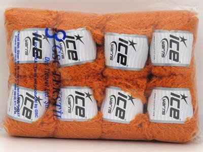 8x50gr. ALPACA BOUCLE Viskon, Alpaka, Yün, Akrilik Turuncu Lüks, Alpaka, Kışlık, Yün, Viskon, Buklet, Kalın, Akrilik