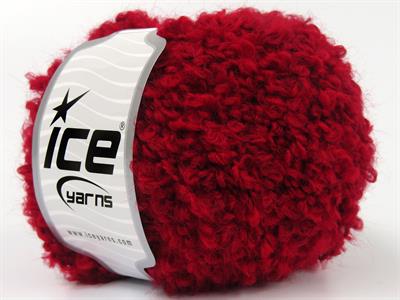 8x50gr. ALPACA BOUCLE Viskon, Alpaka, Yün, Akrilik Kırmızı Lüks, Alpaka, Kışlık, Yün, Viskon, Buklet, Kalın, Akrilik