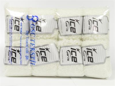 8x50gr. ALPACA BOUCLE Viskon, Alpaka, Yün, Akrilik Beyaz Lüks, Alpaka, Kışlık, Yün, Viskon, Buklet, Kalın, Akrilik