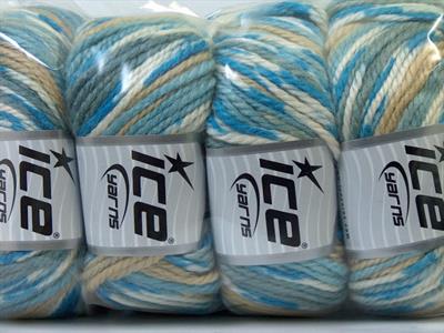 4x100gr. ALPACA BULKY MAGIC Alpaka, Yün, Akrilik Mavi, Gri, Açık Kahve Lüks, Alpaka, Kışlık, Batik Desenli, Kalın