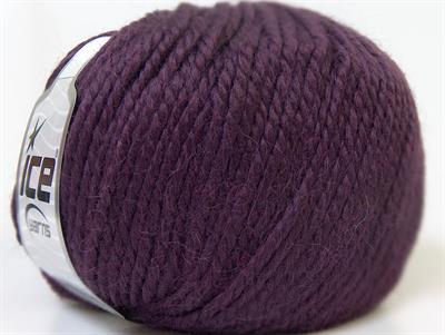 4x100gr. ALPACA BULKY Alpaka, Yün, Akrilik Mor Lüks, Alpaka, Kışlık, Kalın