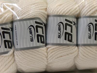 4x100gr. ALPACA BULKY Alpaka, Yün, Akrilik Beyaz Lüks, Alpaka, Kışlık, Kalın