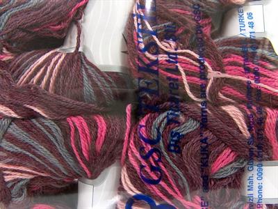 Lot of 4 x 100gr Skeins Ice Yarns ALPACA FINE MAGIC (25% Alpaca 35% Wool) Yarn Maroon Pink Grey