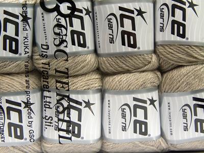 8x50gr. ALPACA LIGHT Viskon, Alpaka, Yün, Akrilik Bej Melanj Lüks, Alpaka, Kışlık, Yün, Viskon