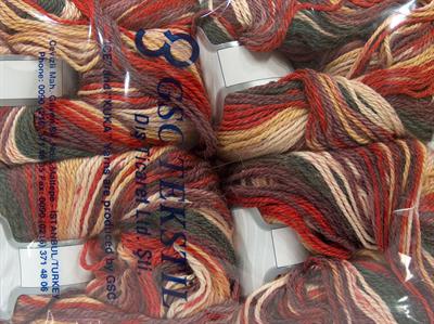 4x100gr. ALPACA LIGHT MAGIC Alpaka, Yün, Akrilik Kırmızı, Leylak, Altın Lüks, Alpaka, Kışlık, Batik Desenli