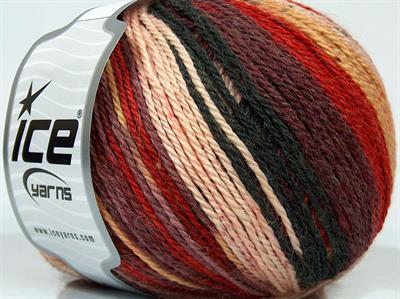 4x100gr. ALPACA LIGHT MAGIC Alpaka, Yün, Akrilik Kırmızı, Leylak, Altın Lüks, Alpaka, Kışlık, Batik Desenli