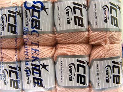 8x50gr. ALPACA LIGHT Viskon, Alpaka, Yün, Akrilik Pudra Pembe Lüks, Alpaka, Kışlık, Yün, Viskon