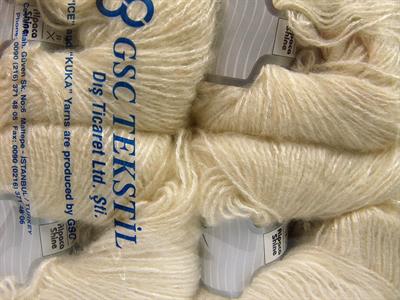 4x100gr. ALPACA SHINE Alpaka, Akrilik Ekru Lüks, Alpaka, Kışlık, Worsted