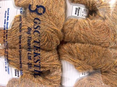 4x100gr. ALPACA SHINE Alpaka, Akrilik Yeşil, Siyah, Altın, Açık Kahve Lüks, Alpaka, Kışlık, Worsted