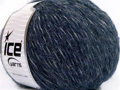 4x100gr. ALPACA SHINE Alpaka, Akrilik Gümüş, lacivert Lüks, Alpaka, Kışlık, Worsted